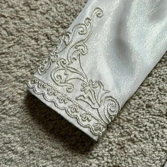 Vintage Marie t Claire formal dress size 4 with matching jacket embroidered - Picture 5 of 9